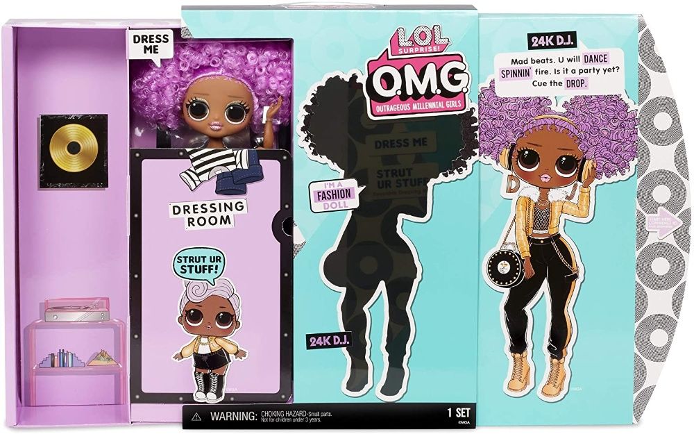 LOL Surprise OMG 24K D.J. Fashion Doll ЛОЛ ОМГ Диджей 24К