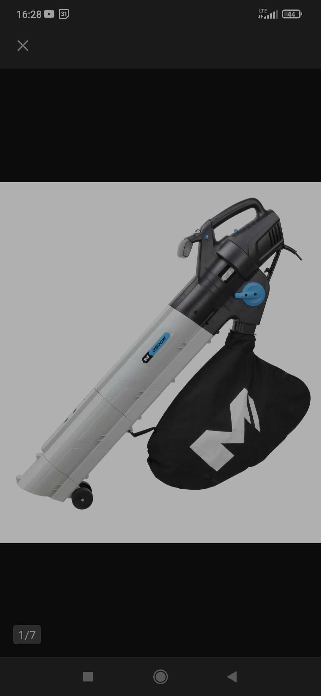 Dmuchawa odkurzacz MacAllister 2800 Watt
