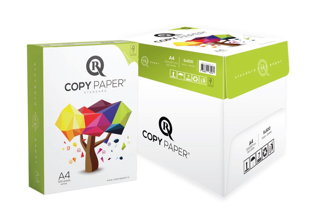 Папір офісний А4, 80 г/м2, 500 арк, клас B R-COPY STANDART