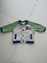 Bluza bejsbolówka niemowlęca rozmiar 68 Smyk Cool Club