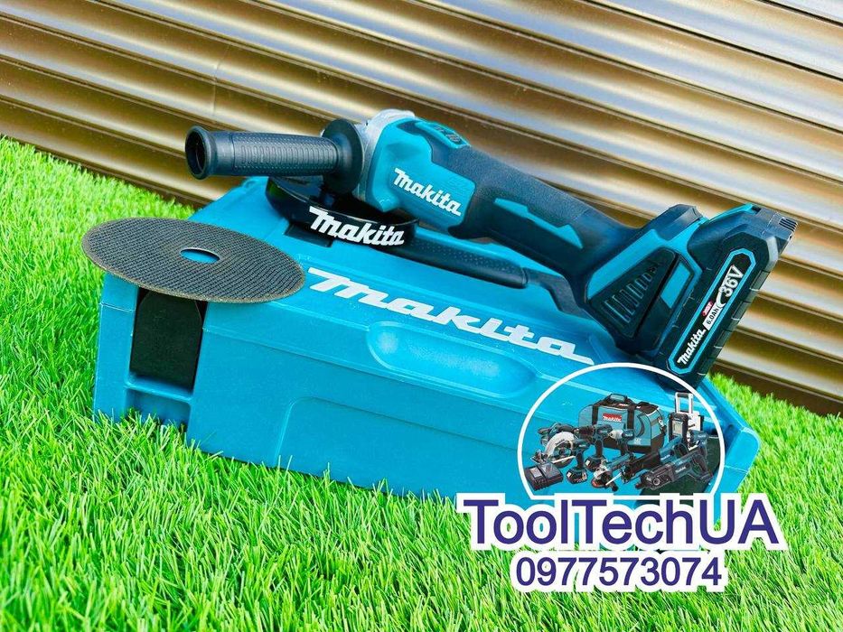 Кутова Шліфувальна Mашина Болгарка Makita DGA 504 XGT УШМ (36V-6A) 2шт