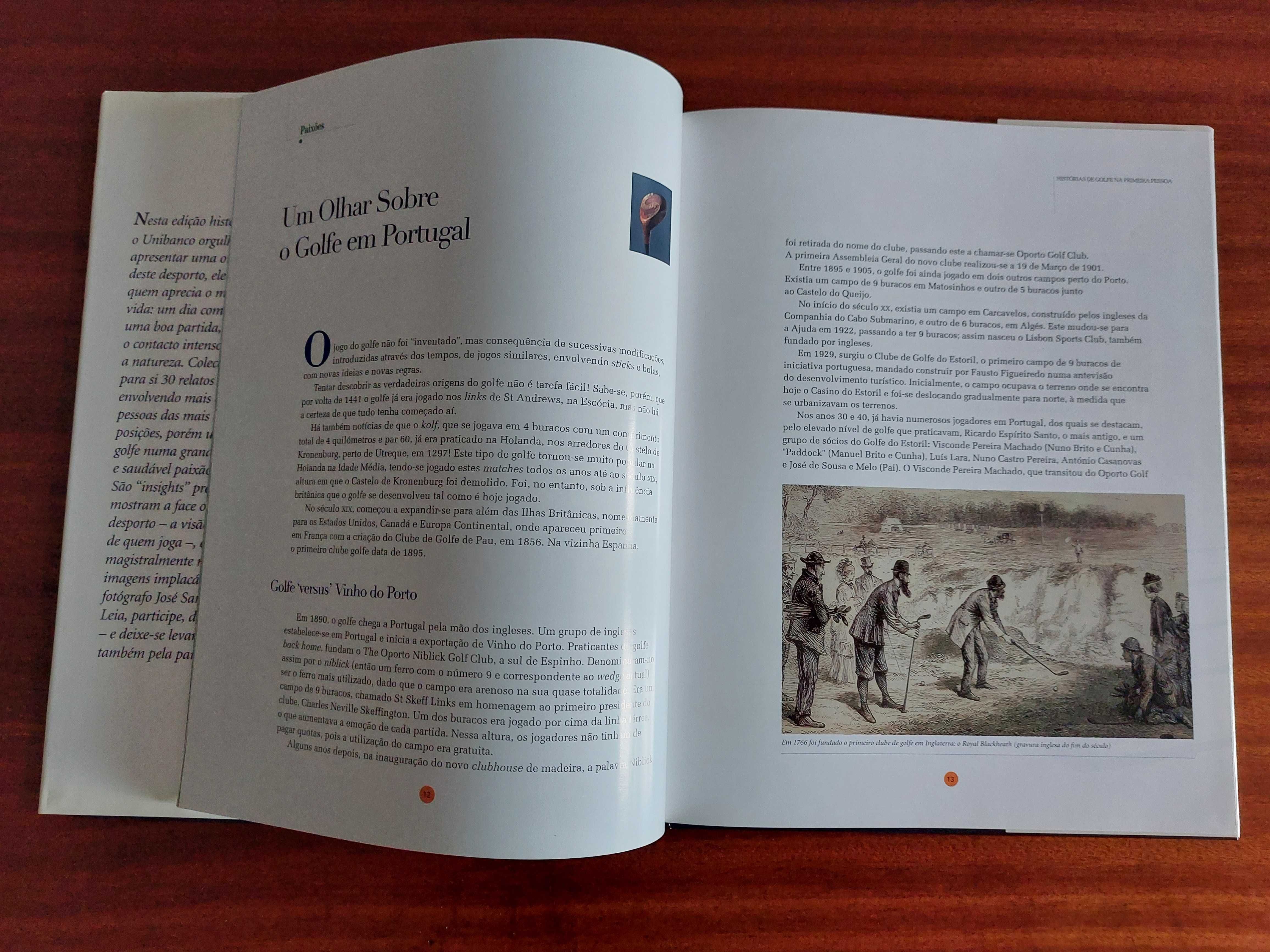 Livro Paixões: Histórias de Golfe na Primeira Pessoa - Unibanco