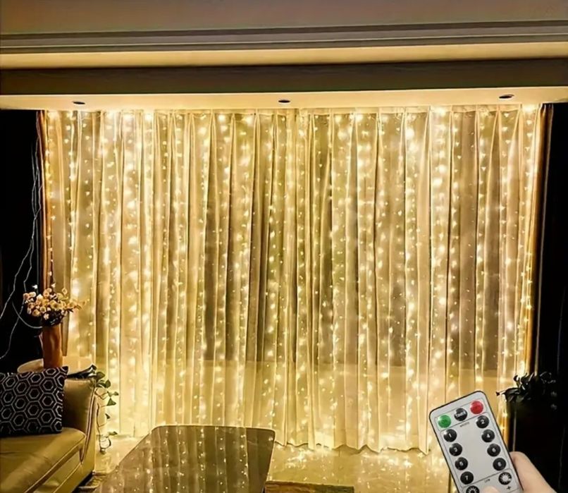Штора-гірлянда Led