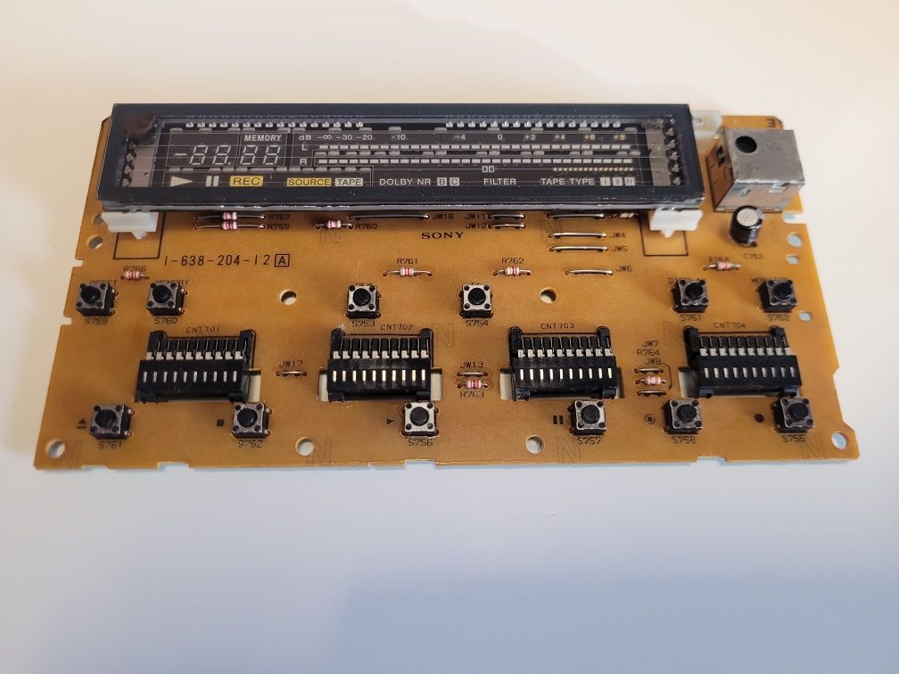 Płyta z wyświetlaczem do Sony TC-K570, stan BDB