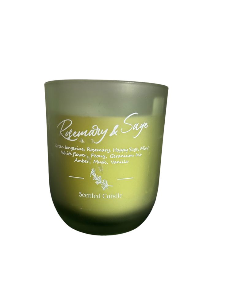 Świeczka zspachowa w szkle Rosemary & Sage nr.8083