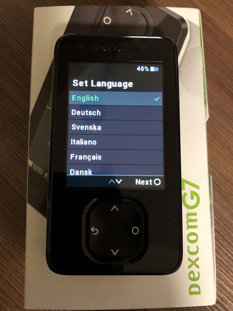 Стартовий набір Dexcom G7 Receiver mmol/l ресівер приймач+сенсор Ммоль
