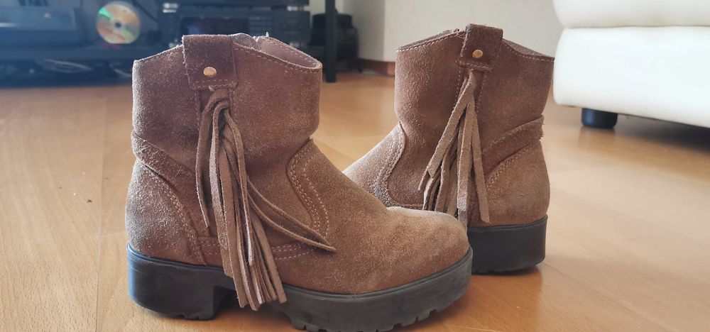 Botas de criança camurça