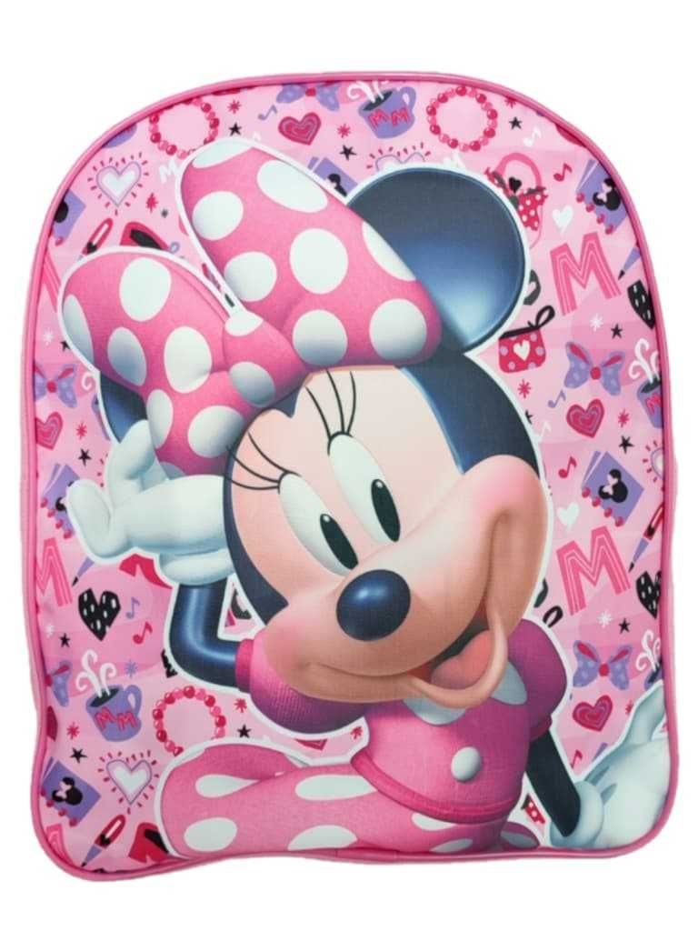 Różowy Plecak Przedszkolny+ Piórnik Myszka Minnie