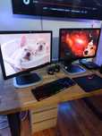 Zestaw pc komputer  2 monitory dysk SSD windows gotowy  do pracy