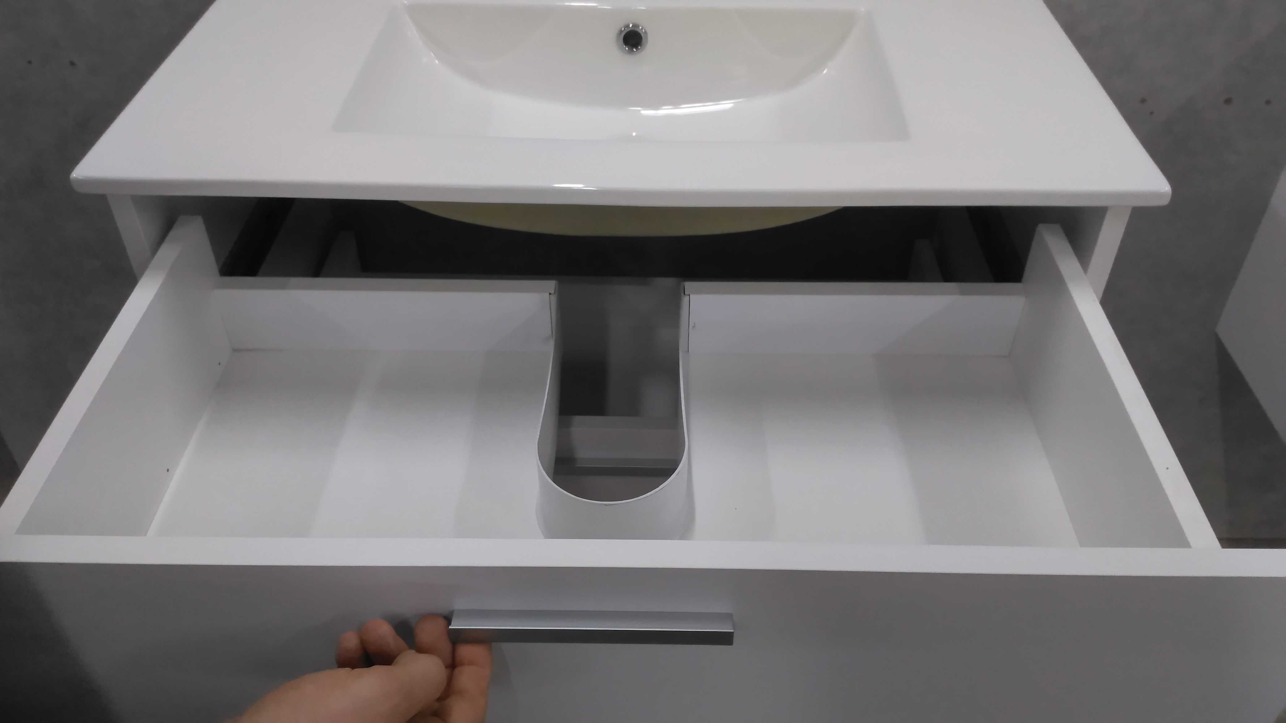 NOWA PARTIA!!! WYPRZEDAŻ Szafka łazienkowa 80 cm Biała ADDAX