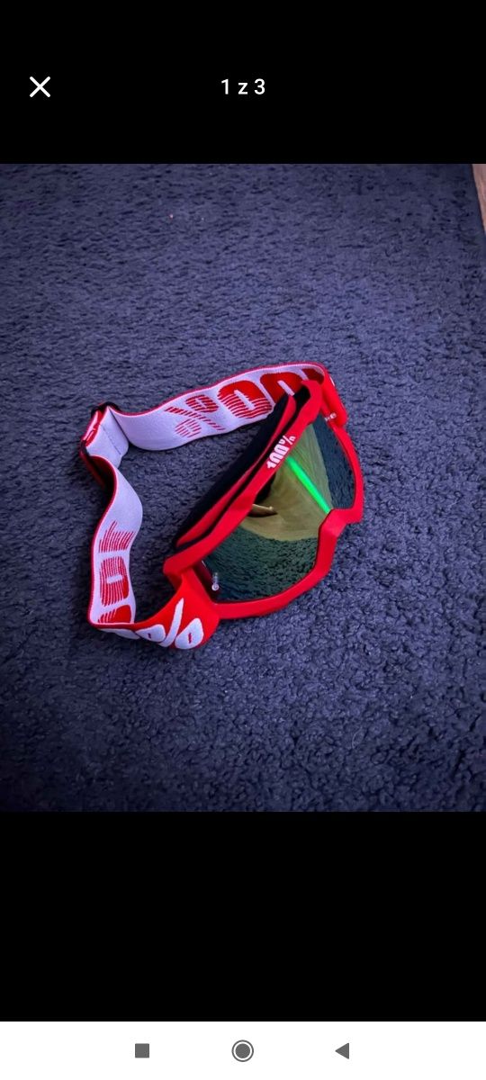 Google cross enduro 100%