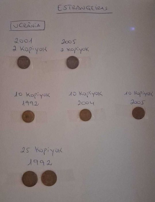 Moedas Antigas - Estrangeiras - Vários Países - Vários Anos