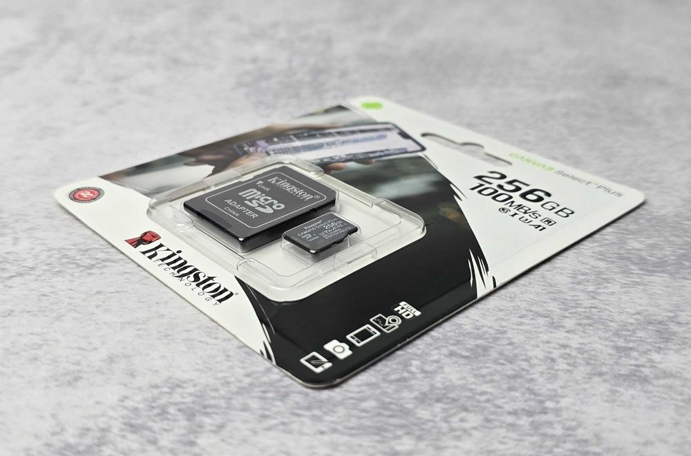 Карта пам'яті MicroSDXC 256Gb UHS-I Class10 Kingston (SDCS2/256GB) NEW