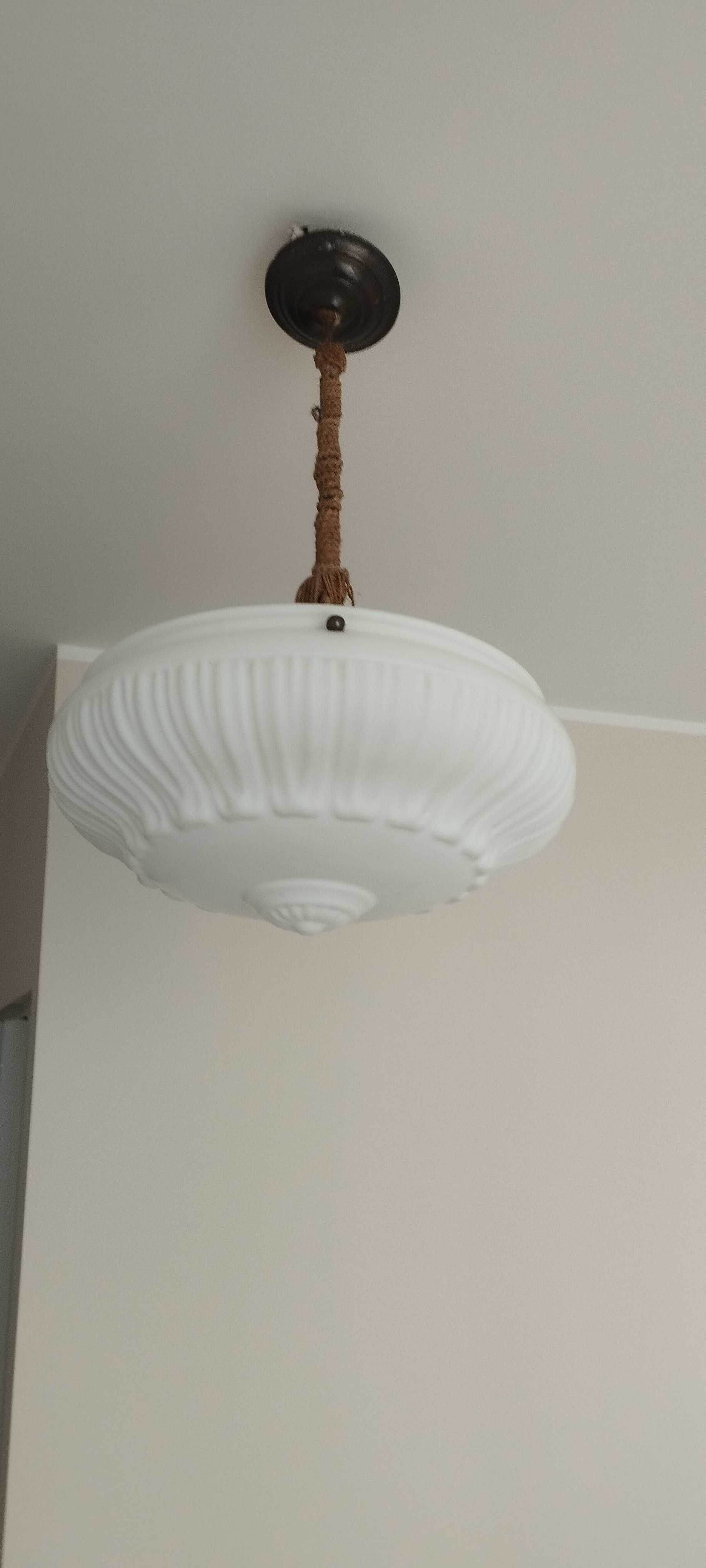 Lampa wisząca antyk, prawdopodobnie lata dwudzieste