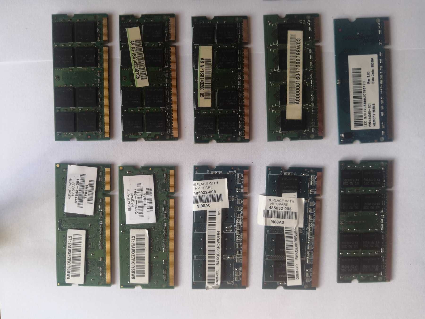 DDR2 1Gb 2Gb 256Mb 512Mb оперативная память для ноутбука\нетбука