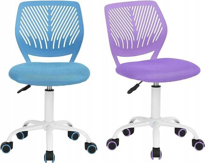 Krzesła biurowe regulowane obrotowe ergonomiczne Zestaw 2 szt.