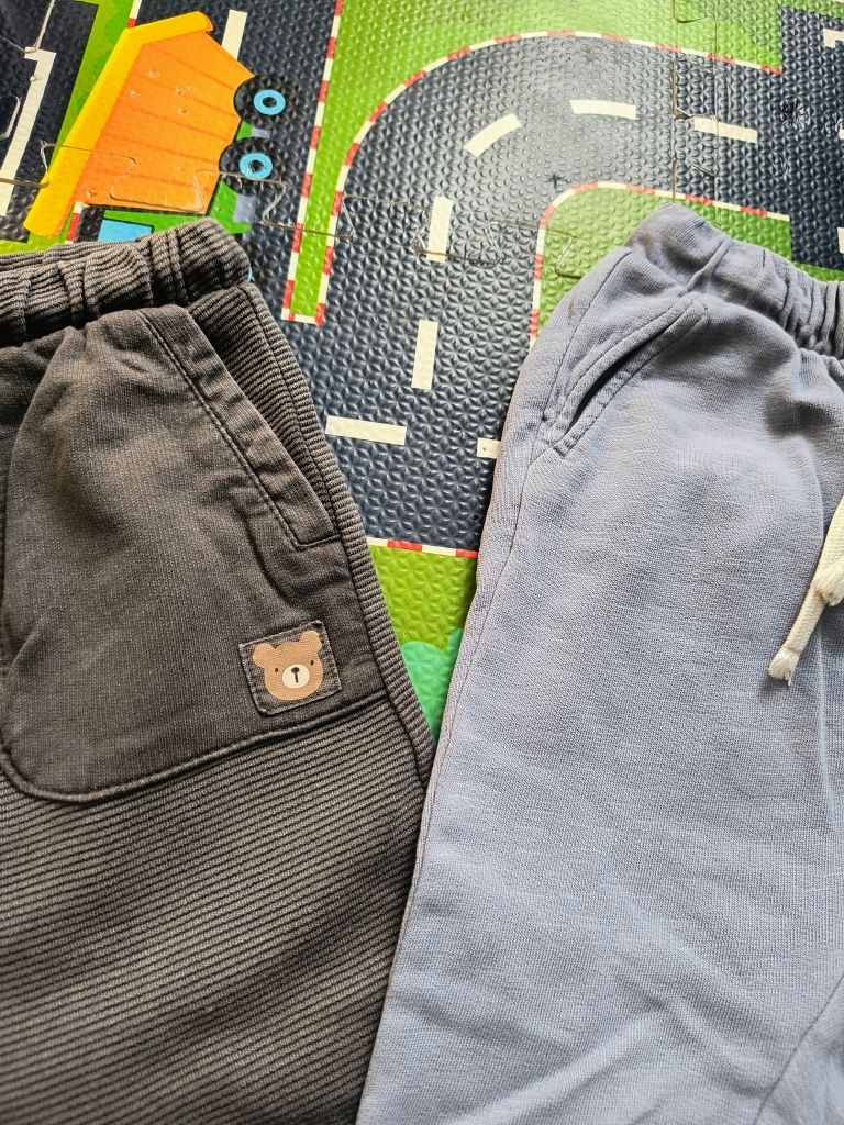 Spodnie długie baggy h&m Rezerved chłopiec rozm. 92/98