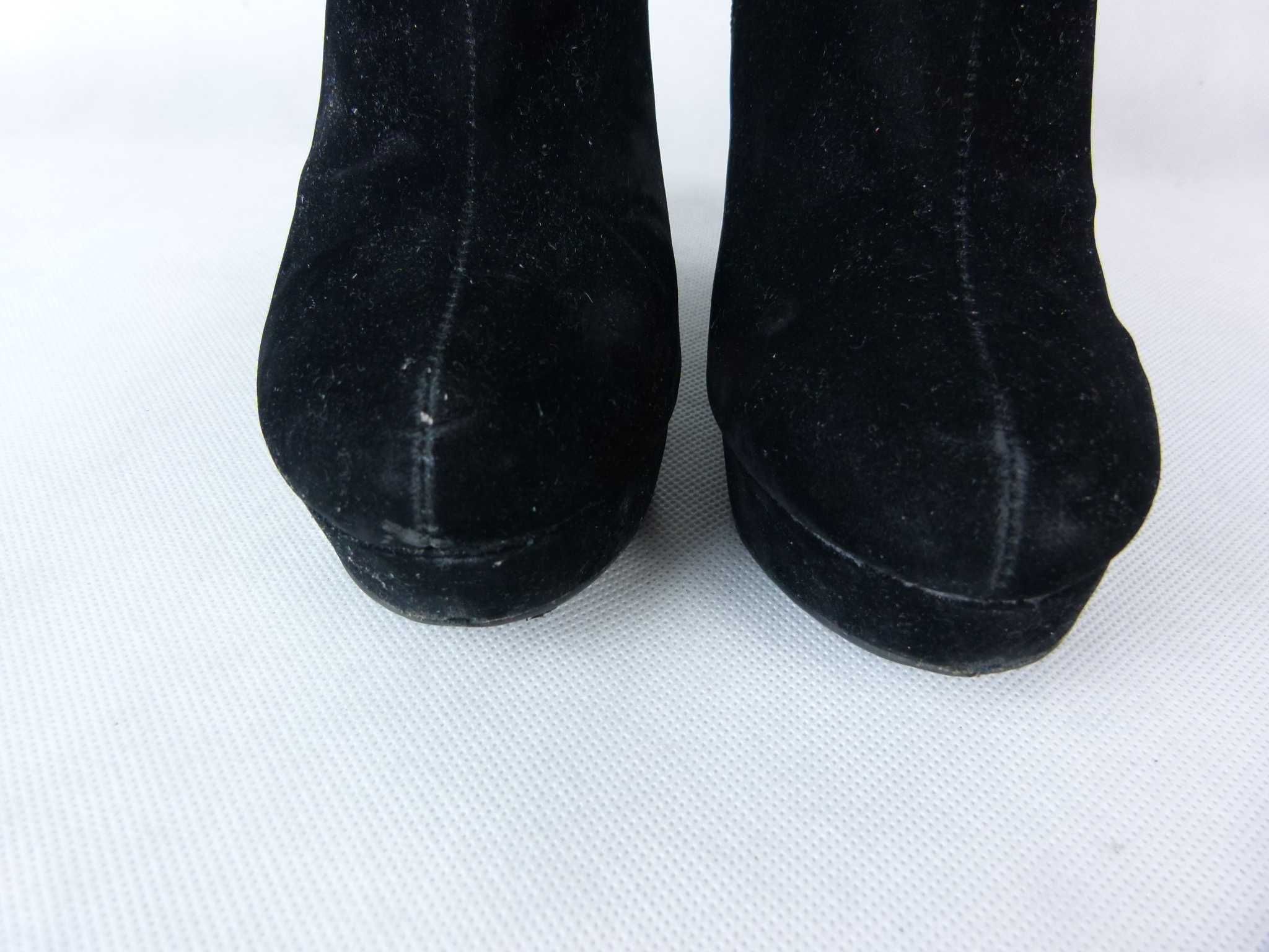 So You Shoes zamszowe botki na koturnie / 4 - 37