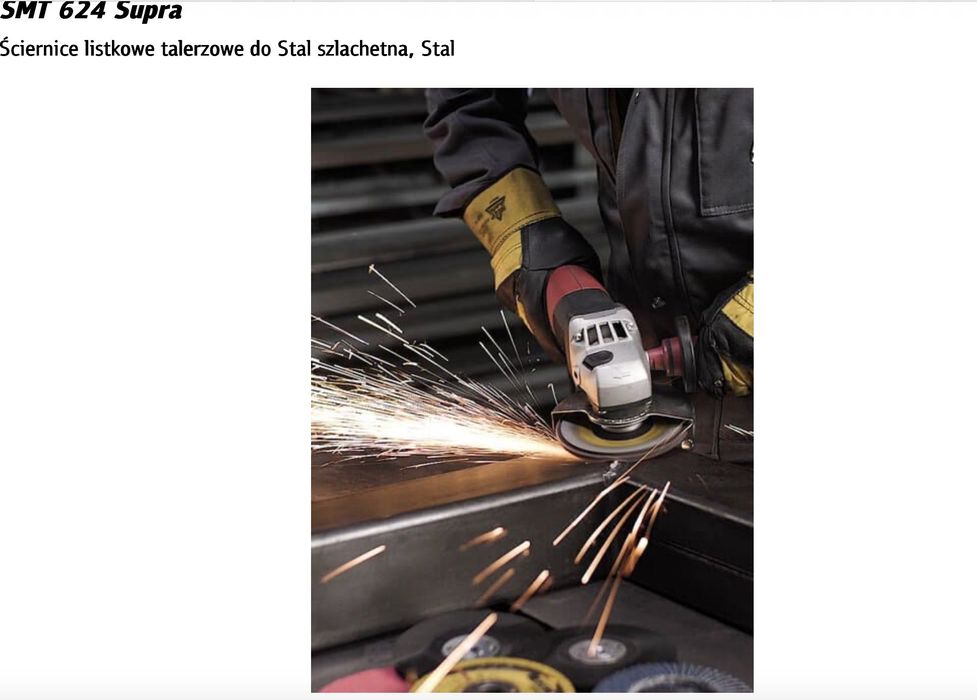 Klingspor SMT 624 Supra 40 Tarcze do szlifowania, Ściernice listkowe