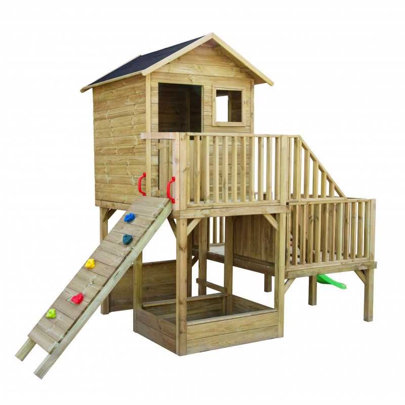Domek dla dzieci z drewna Aleksander OD RĘKI ogrodowy drewniany