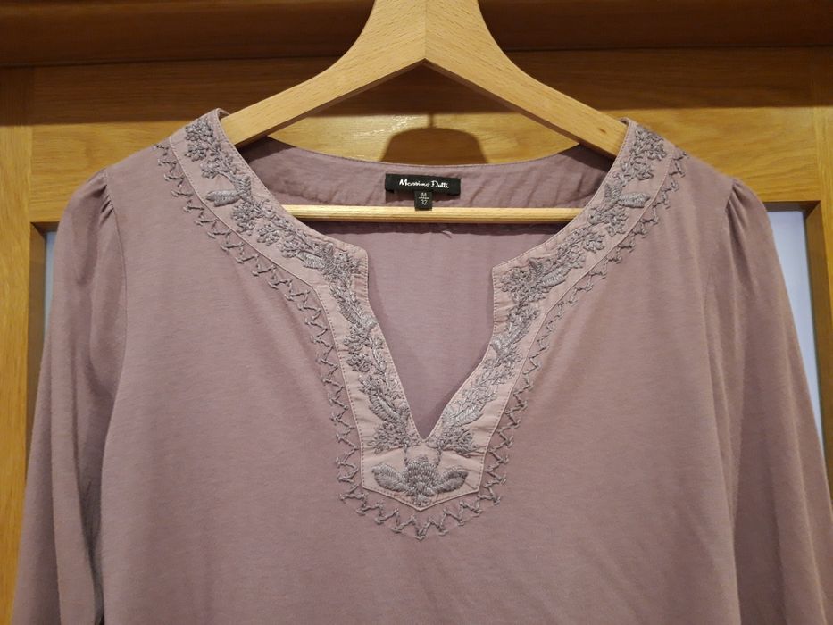 T-shirt lilás de mangas compridas da Massimo Dutti (S/M)