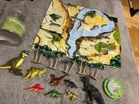 Zestaw dinozaurow dinozaury 14 dino figurki kolekcjonerskie smiki smyk