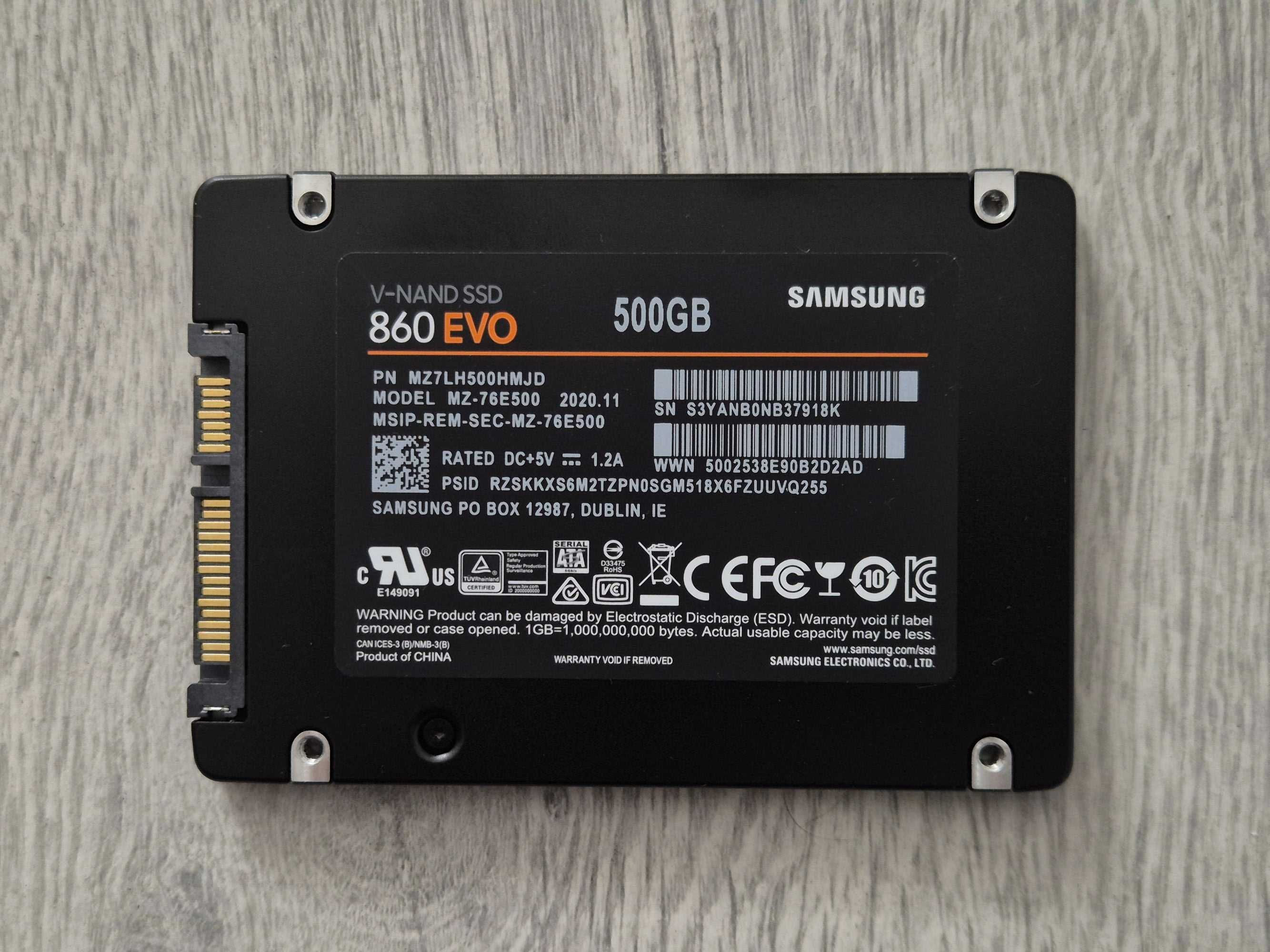 ТОП вибір! SSD диск 500GB Samsung 860 EVO (SATA3 \ 2.5"). Trade-in