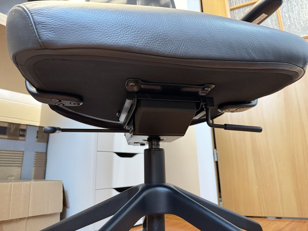 Fotel biurowy ikea järvfjället skóra