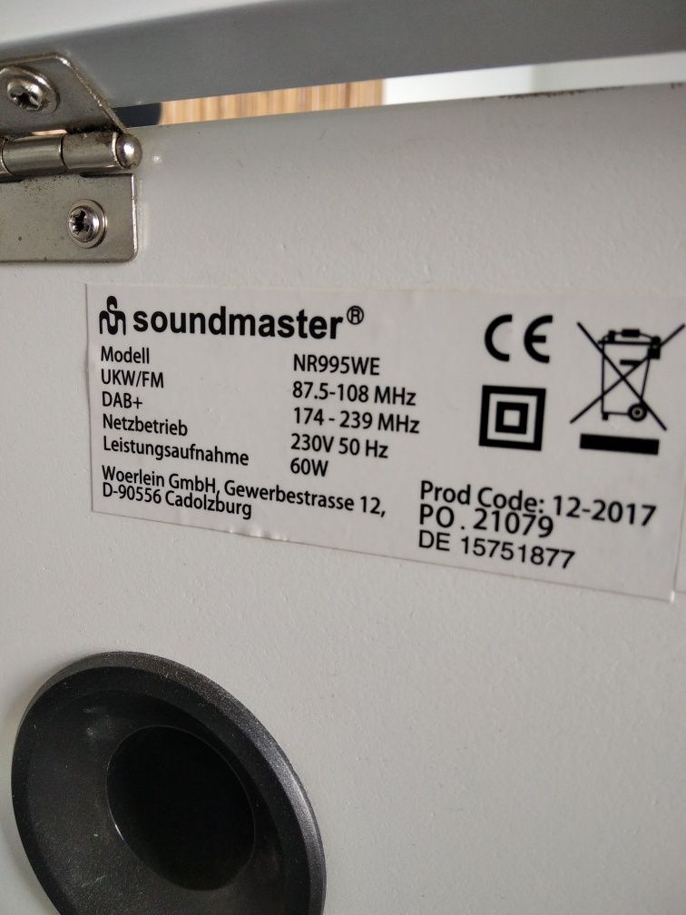 Sprzedam radio, CD, adapter Soundmaster