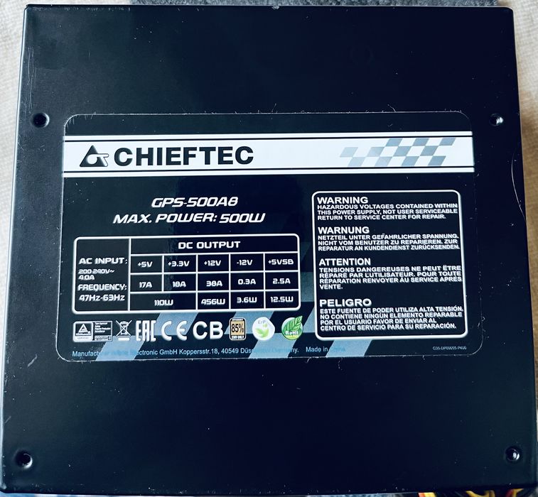 Видеокарта Palit PCI-Ex GeForce GTX 1050 TI + блок питания Chieftech