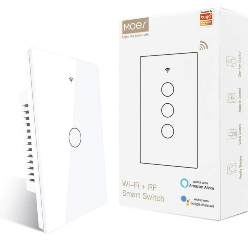MOES 2,4 GHz WiFi Inteligentny przełącznik ścienny dotykowy