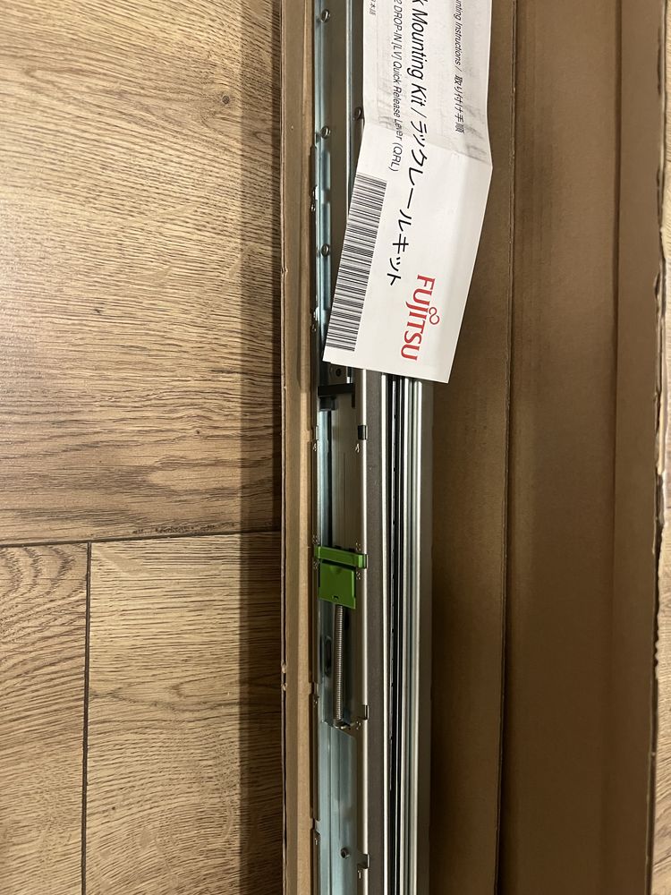 Szyny rack Fujitsu RMK-F1 F2 drop-in quick release KOMPLET