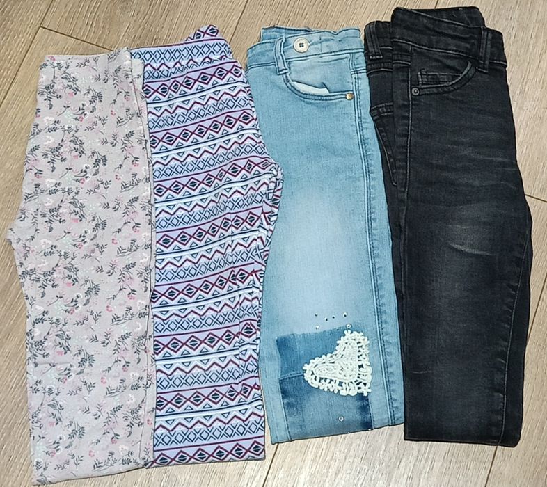 Zestaw spodni 2x jeansy rurki 2xgetry 116 5-6 Reserved