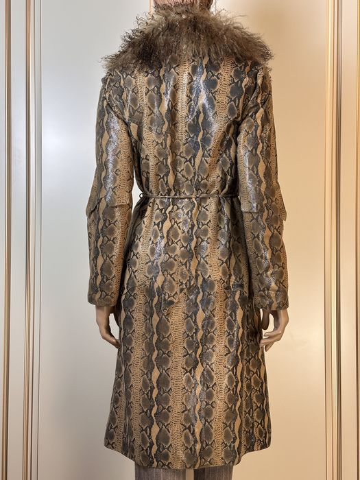 Шкіряний тренч/пальто стиль Gucci