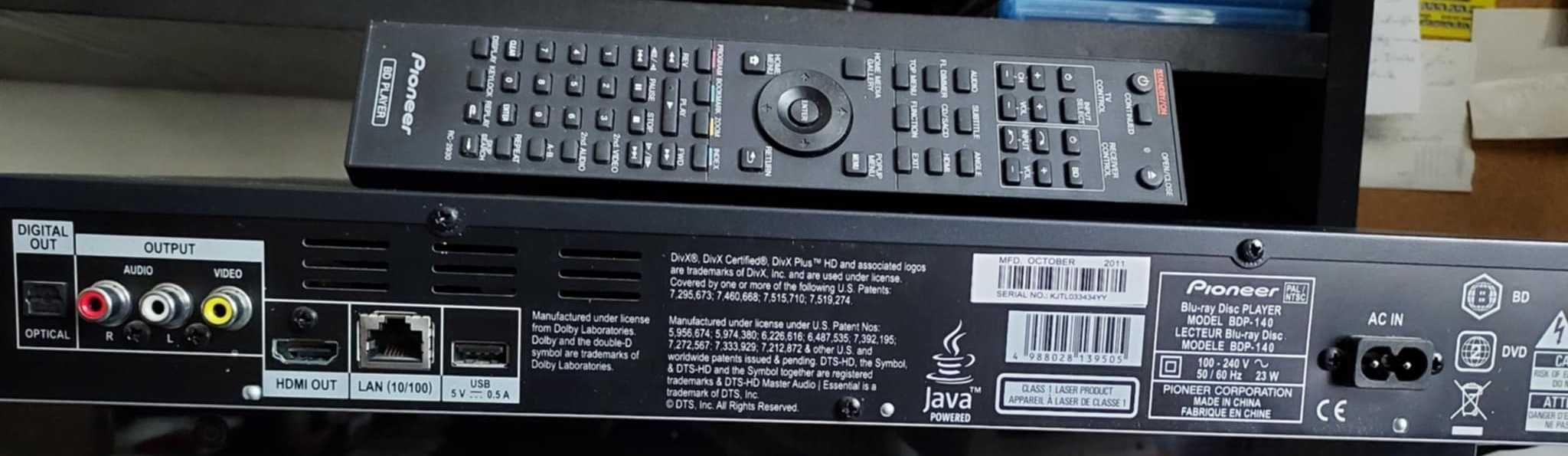 Odtwarzacz Blu-Ray PIONEER BDP-140