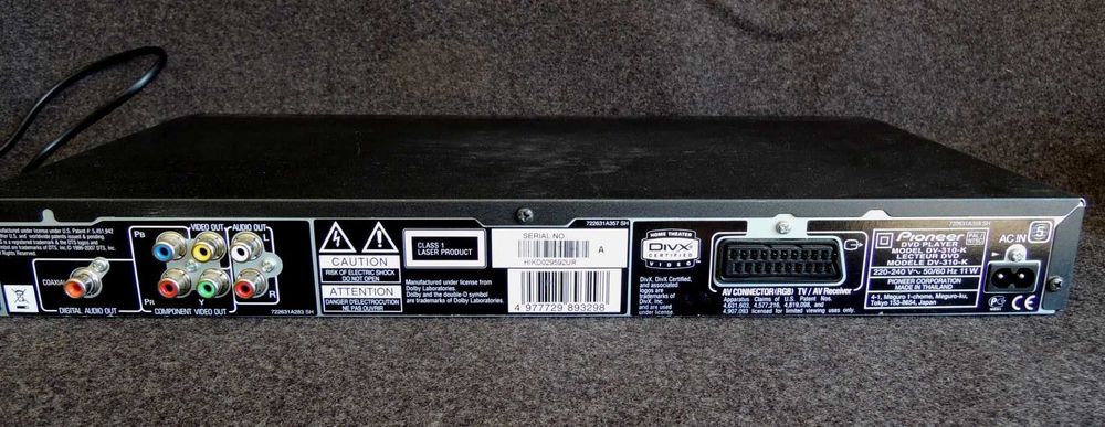 DVD програвач Player "PIONEER DV-310-K