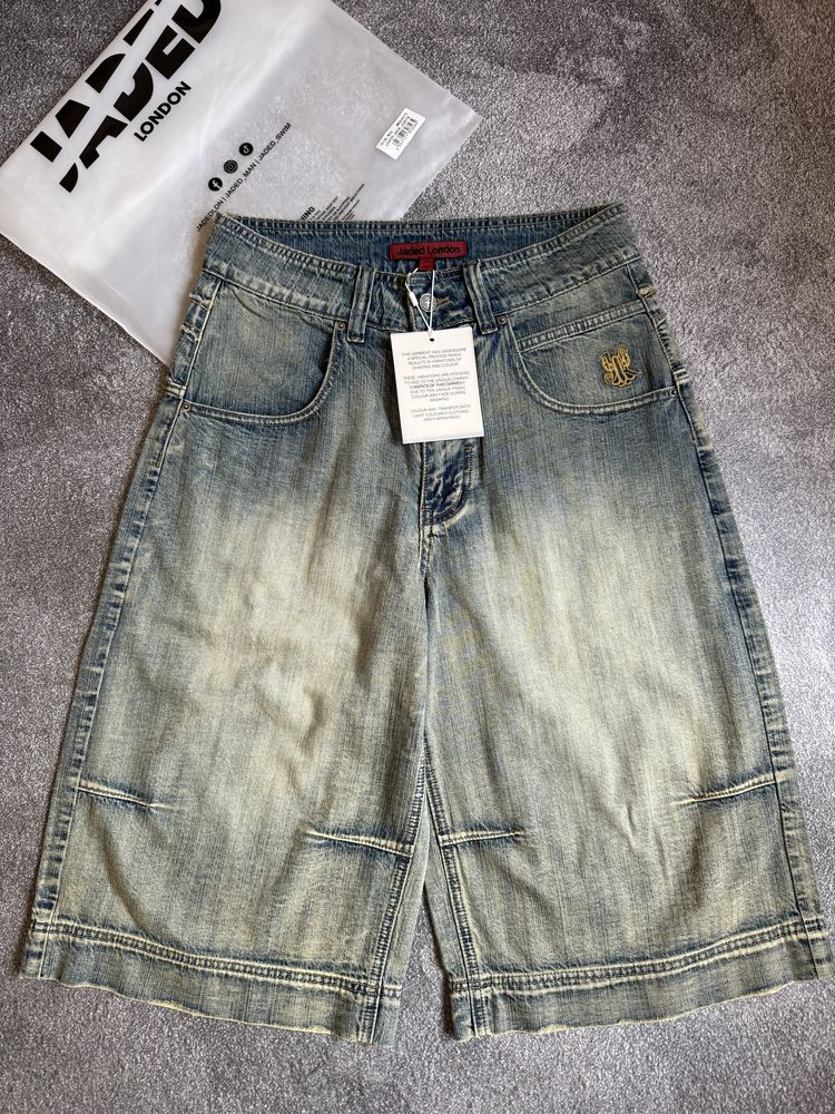 Шорты шорти джинсові Jaded London Union Jack Applique Jorts