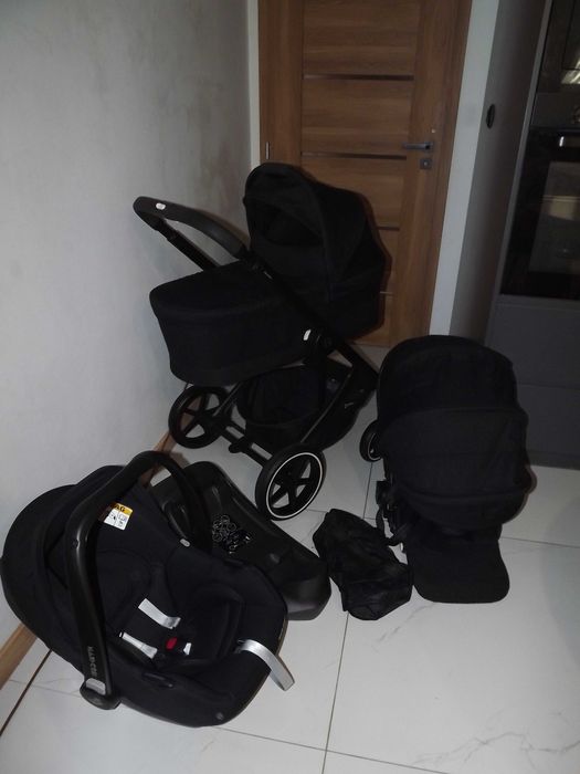 Cybex balios s lux deep black 3w1 Baza i fotelik cybex B.dobry stan