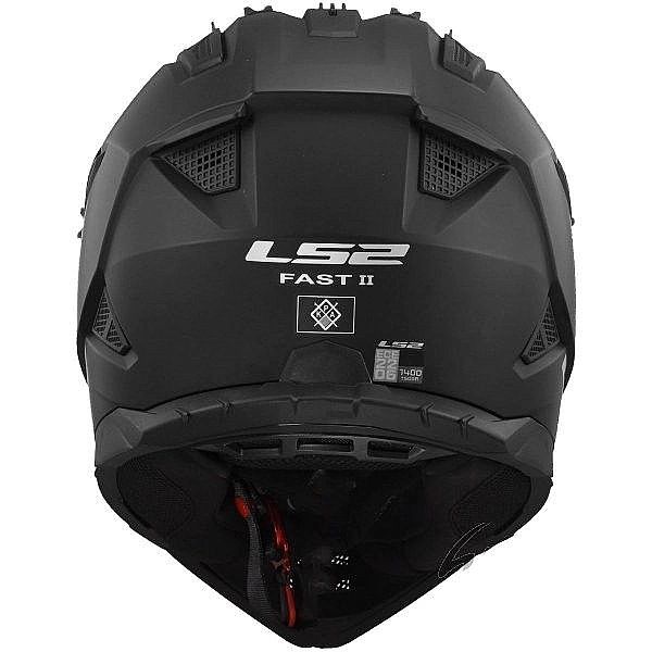 Kask Ls2 Mx708 Fast Ii Solid Matt Black Quad Cross Enduro L