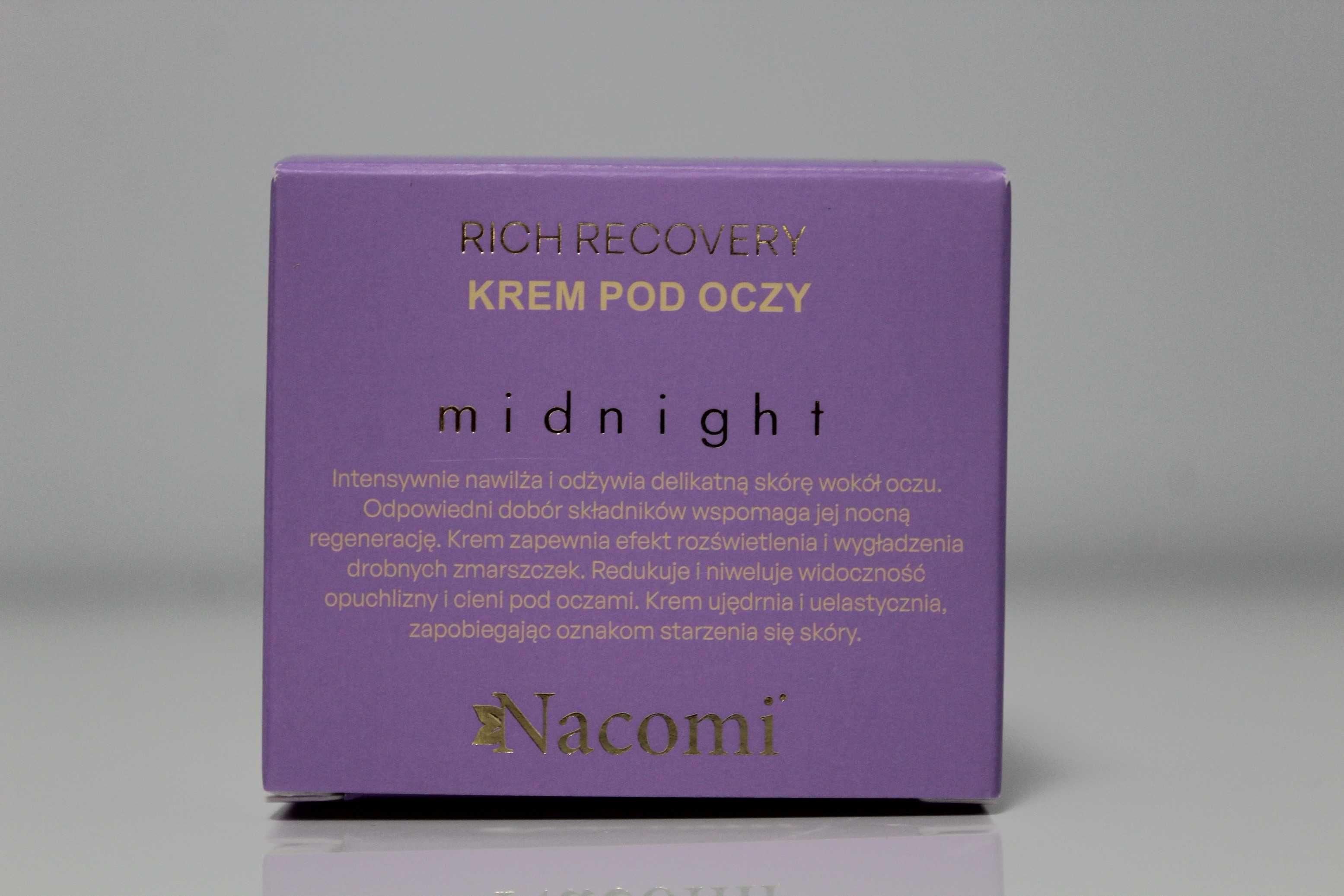 Nacomi Rich recovery Krem pod oczy Midnight 15ml