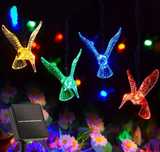 Rewelacyjne lampy solarne LED w kształcie kolorowych kolibrów!
