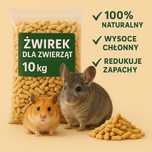 Pellet żwirek drewniany jasny z trociny dla zwierząt 10kg