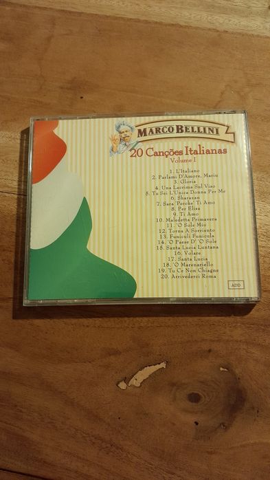 Cd Marco Bellini 20 Canções Italianas Vol I