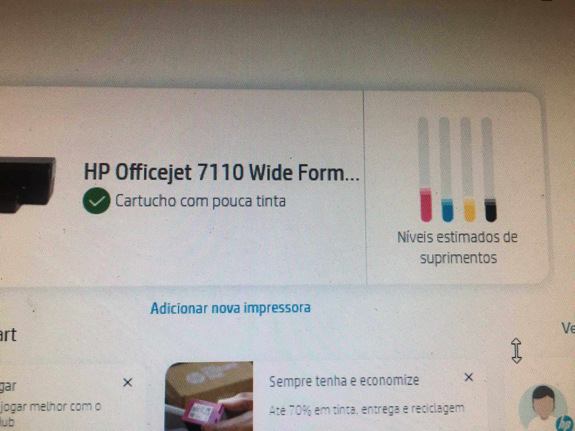 Impressora A3 Hewlett Packard 7110