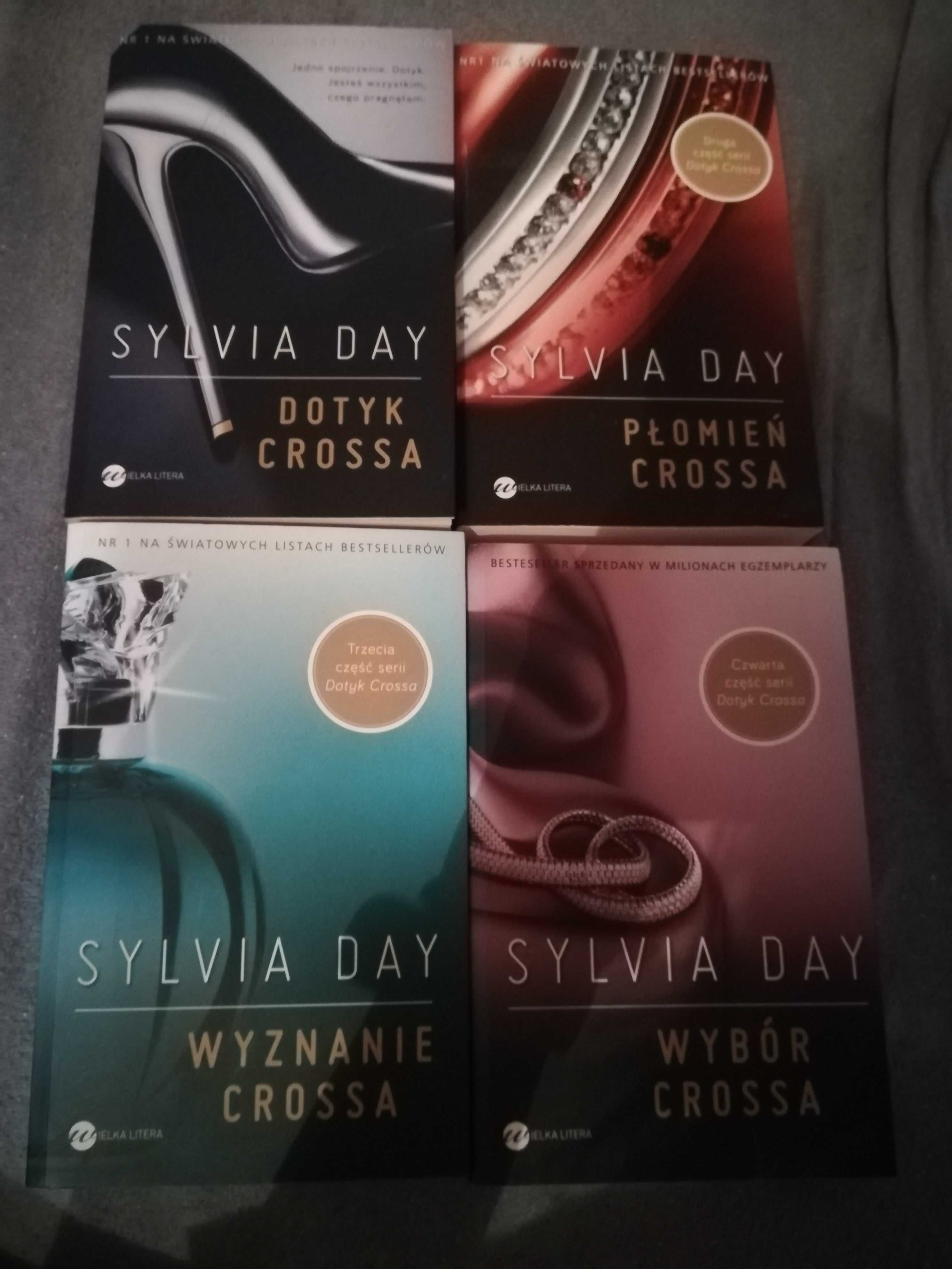 Seria książek Dotyk Crossa Sylvia Day 1-4 jak nowe