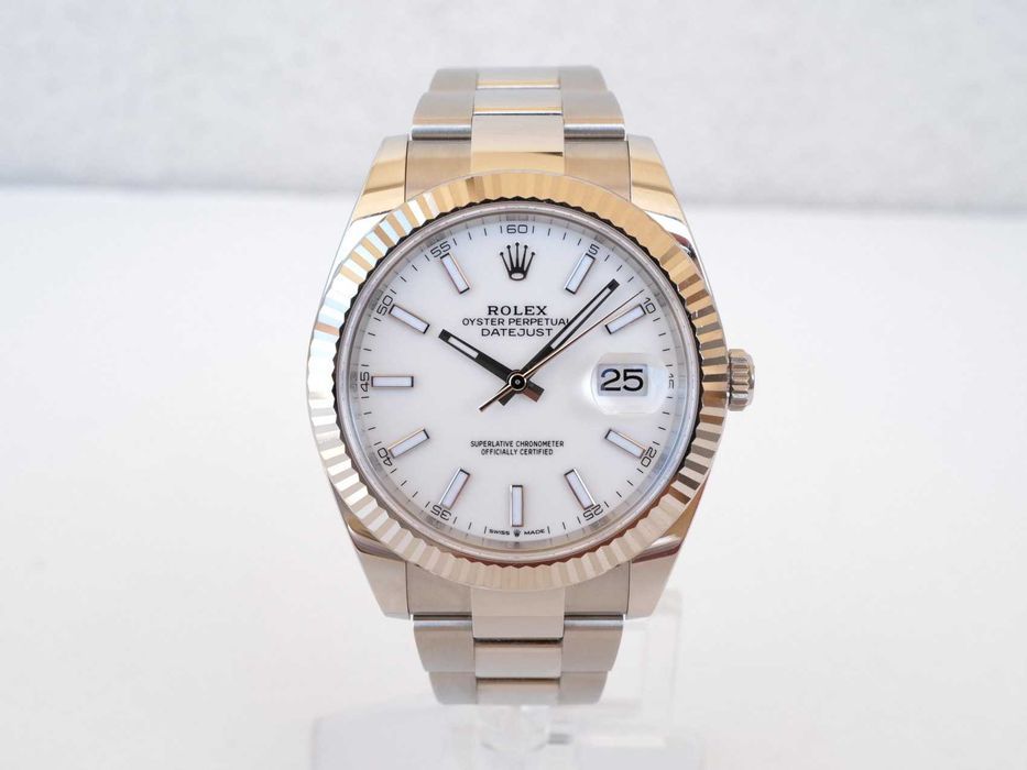 Rolex Datejust 41mm Oyster White Index Dial