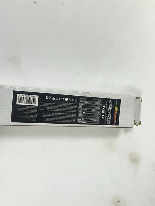 Перетворювач напруги Светкомплект 12 В 15 Вт IP67 F-15-12