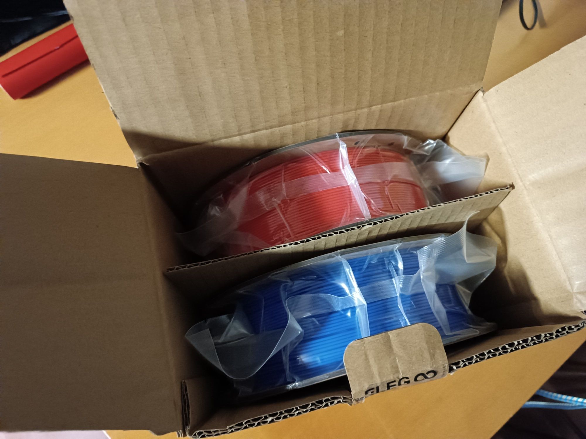 Pack 2 rolos 2 Kg  (1kg+1Kg) "PLA + Rápid" Selado ELEGOO
