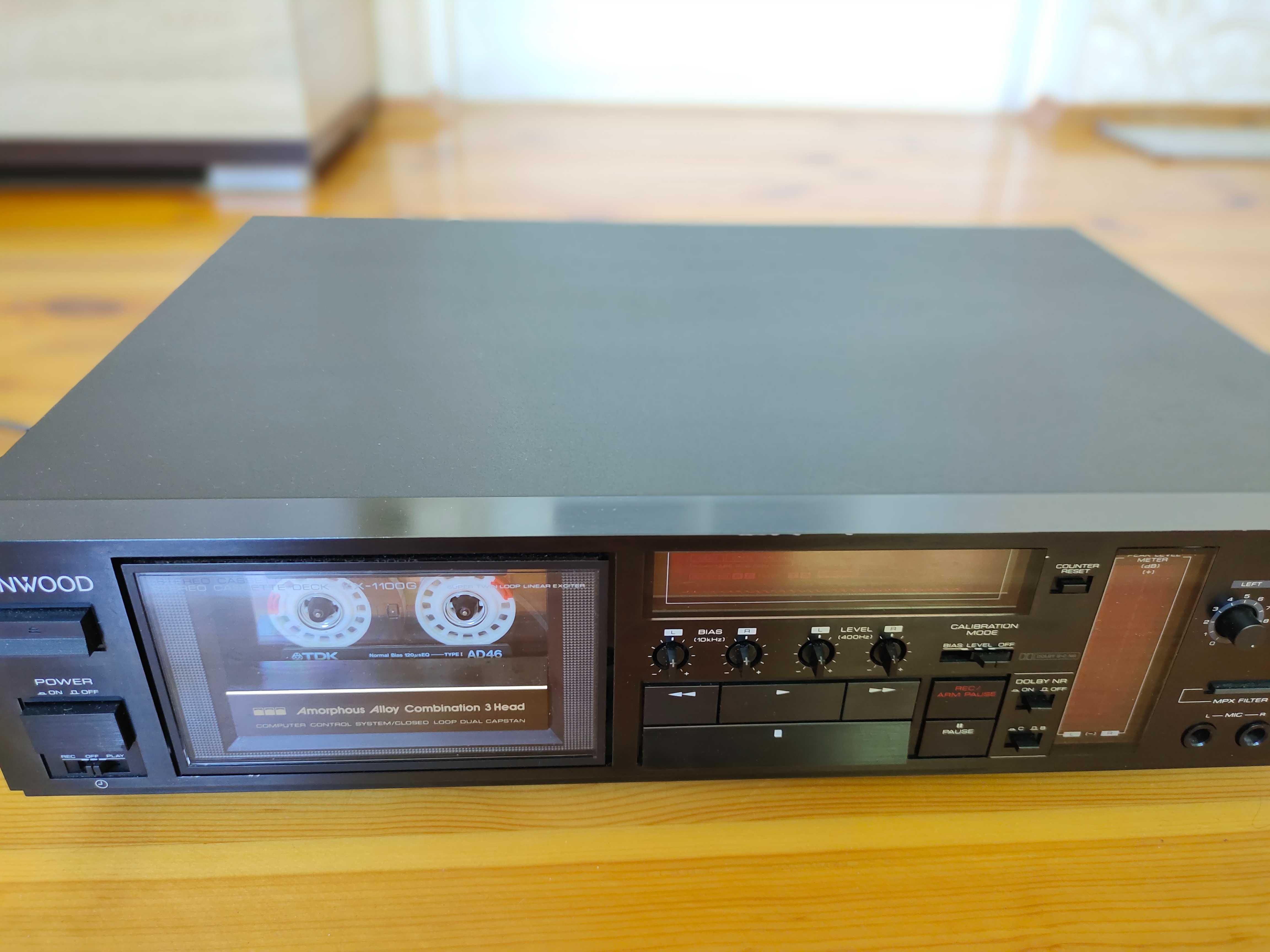 Кассетная дека Kenwood KX-1100G. 3Head. Легенда