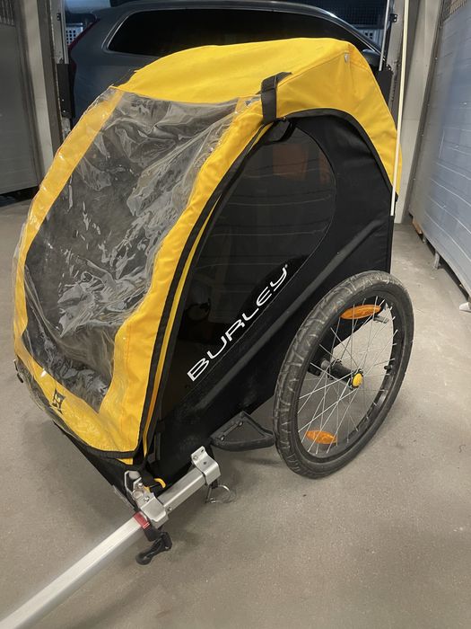 Przyczepka Burley Bee double yellow podwójna